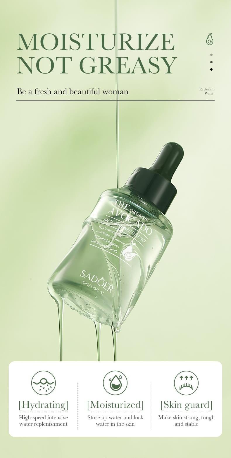 Esencia Orgánica de Aguacate Antiarrugas