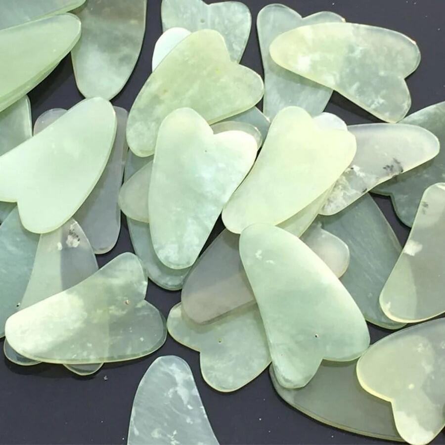 Masajeador Facial - Rodillo de Jade y Piedra Gua Sha