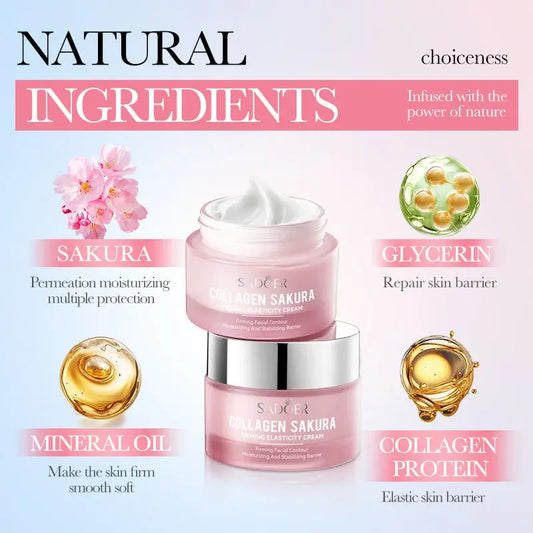 Crema Facial Sakura Colágeno Reafirmante